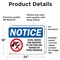 Signmission Guns Knives Weapons Banned On These Premises OSHA Notice Sign, Vinyl Decal, 24in W x 18in L, 2PK OS-2PACK-NS-D-1824-L-15758 - alternate 5